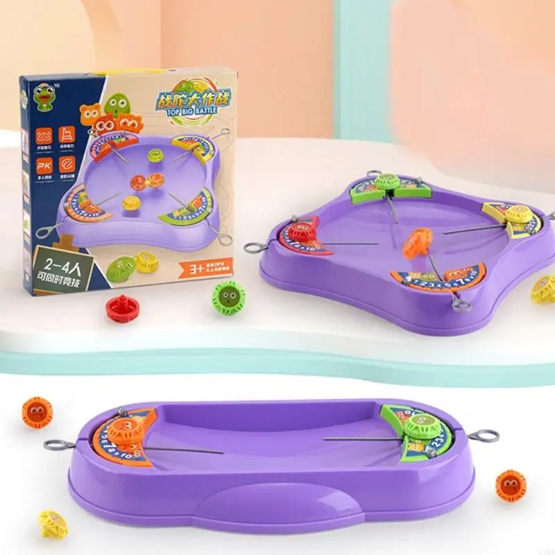 

Гировая битвенная тарелка Вращающаяся боевая конкурсная игрушка для гироскопии для 2 или 4 игроков интерактивная настольная игра