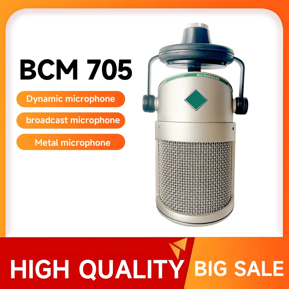 

BCM705 Hypercardioid Dynamic Broadcast Microphone and Pop Filter for Radio, Podcasting, and Studio Recording