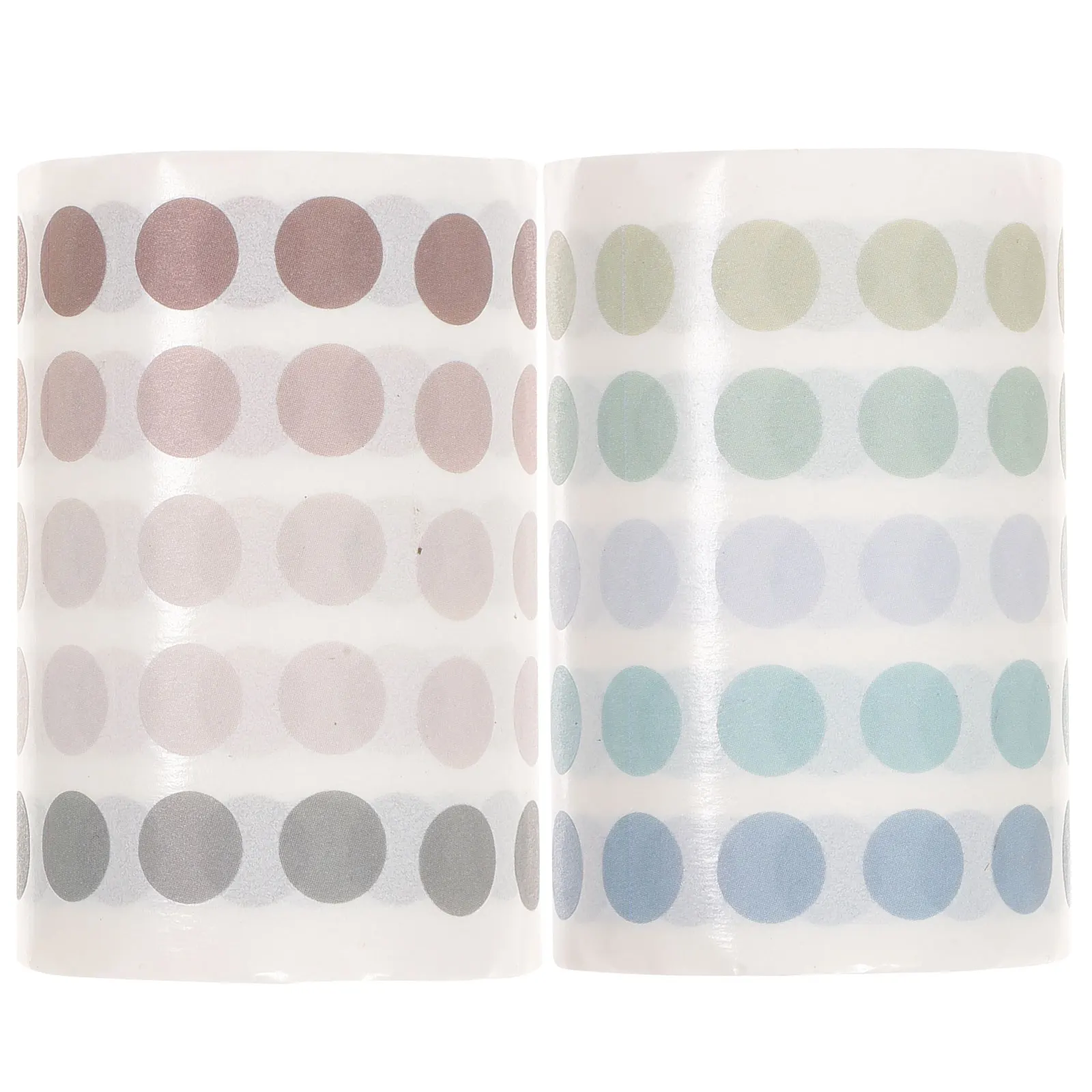 

2 Rolls Stickers Cute Sealing Automatic Colored Round Planner Pp