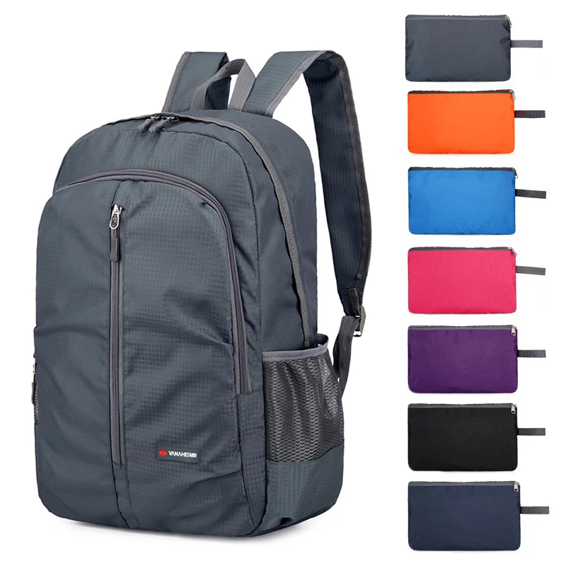 Foldable Large Capacity Travel Backpack Ultralight Outdoor Hiking Daypack for Women Men, Short Trip Backpack for Camping