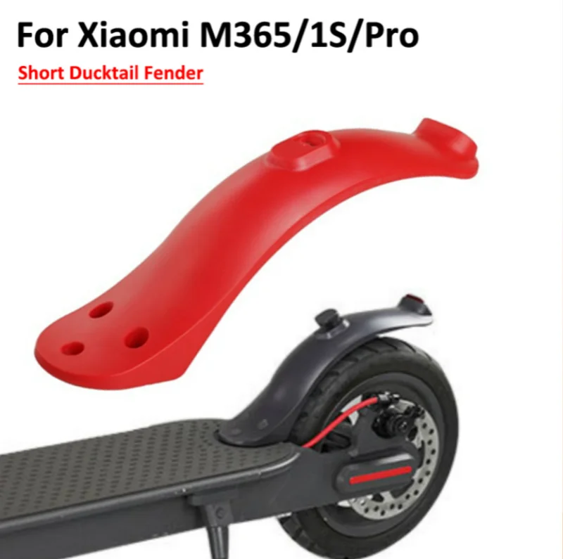 Short Ducktail Fender for Xiaomi M365 M187 Pro Electric Scooter Upgraded Fender Mudguard M365 Parts Tire Mud Guard Accessory