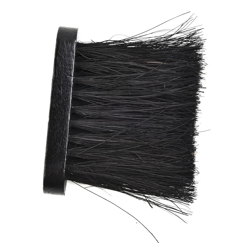 

Fireside Brush Fireplace Brush Wooden Black Brush Fire Fireplace Hair Length 8cm Handle Handle11*3.3*1.3cm Round