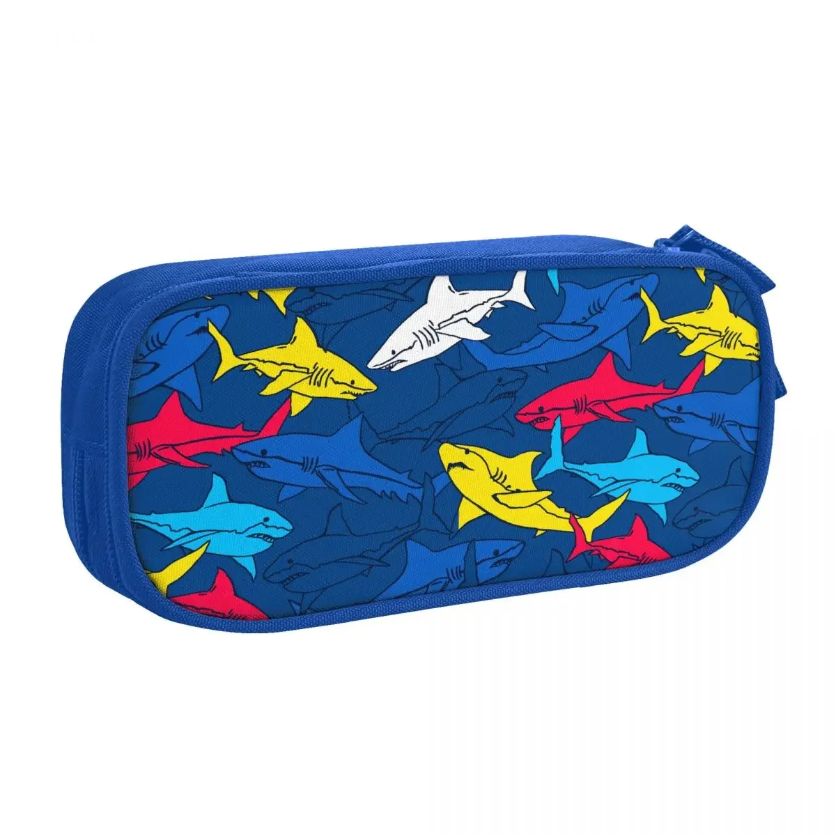Custom Ocean Animal Shark Kawaii Pencil Cases Girls Boys Large Capacity Pencil Pouch School Supplies
