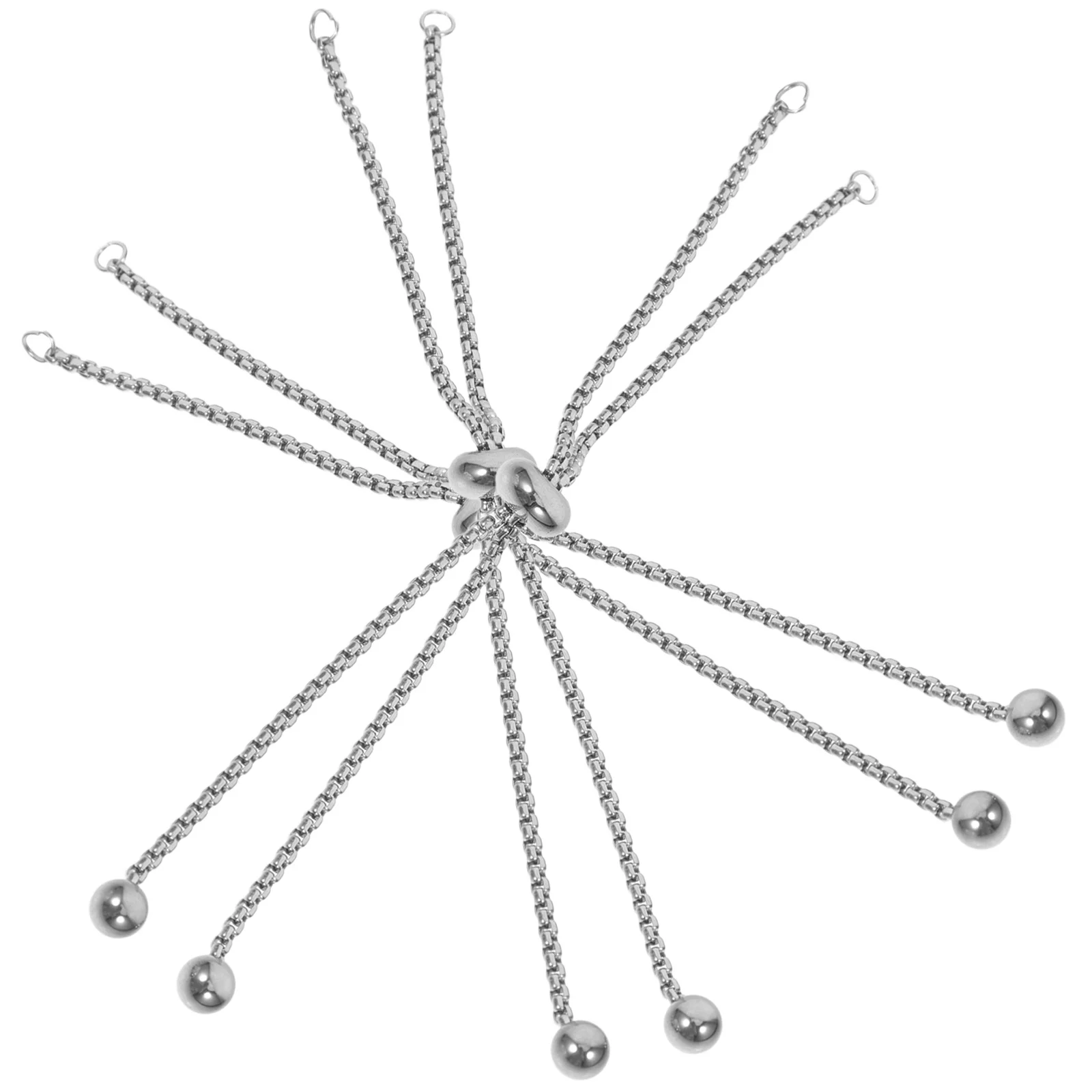 

3Pcs Stainless Steel Slider Bracelets Adjustable Extension Chain DIY Jewelry Making Bulk Chains for Bracelet Extenders Durable