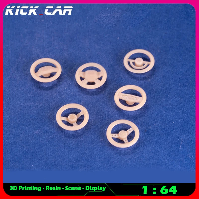 Kickcar 1/64 Steering Wheel Model Car Diorama Uncolored Resin Garage Scene Repair Tools Decoration Simulation Scene Toy