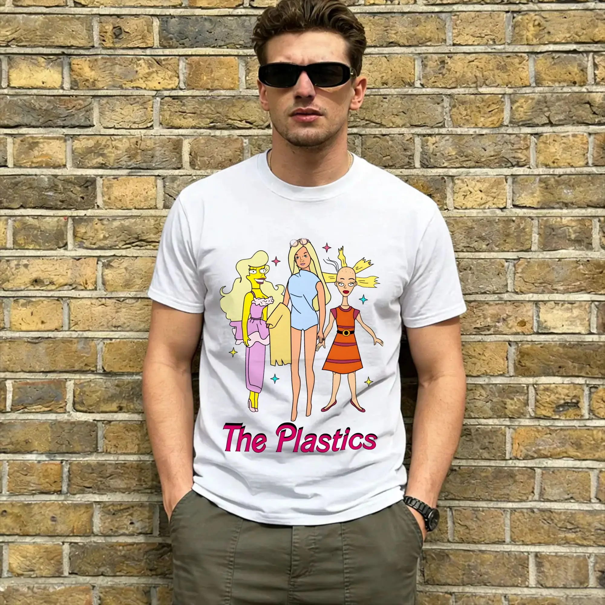 Men T-Shirts R-Rugrat Novelty Cotton Tee Shirt Short Sleeve Plastics  T Shirts Round Collar Clothes Plus Size