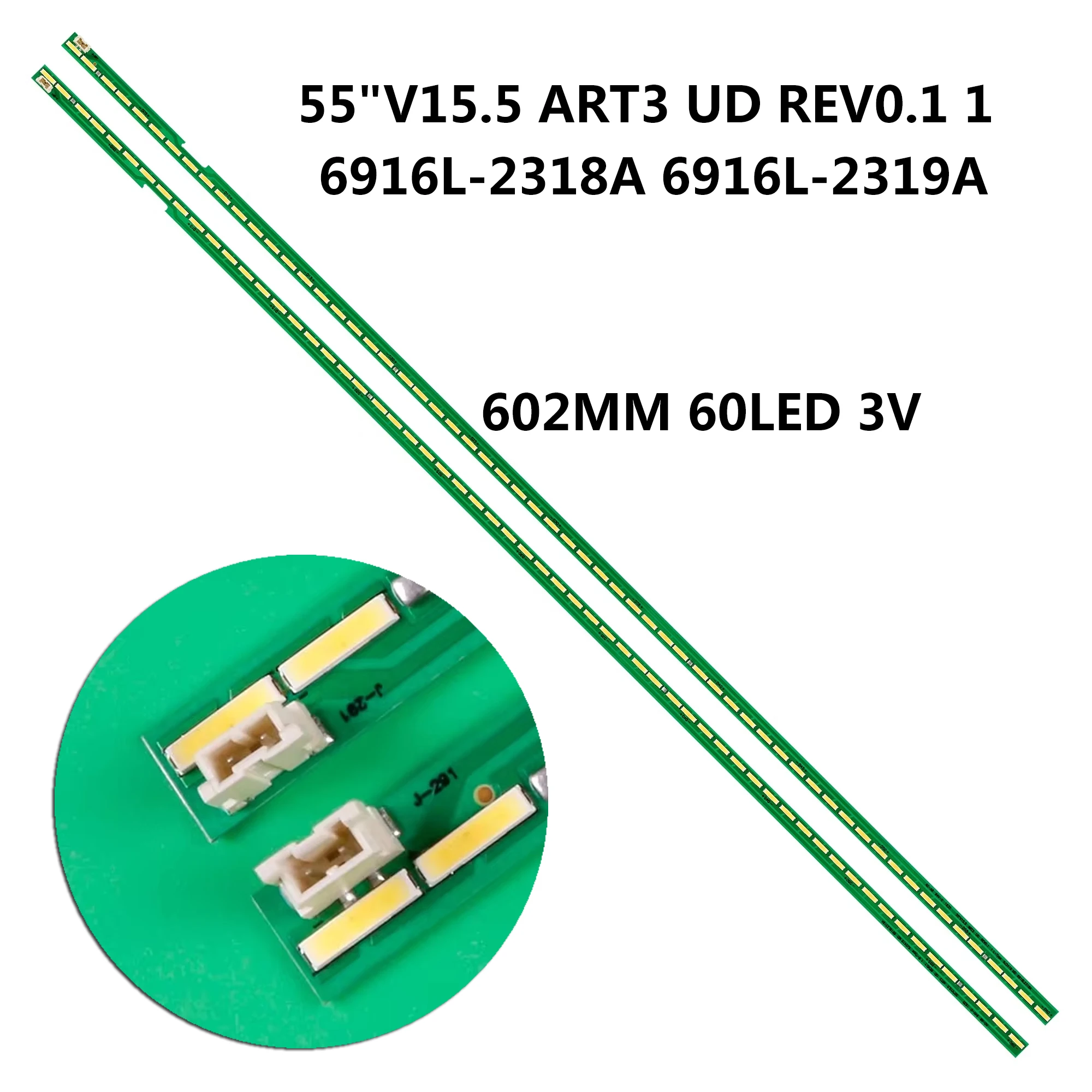 

Новая светодиодная лента для подсветки 60LED для 55UH6150 6916L-2318A 55UF6450-UA 55UF770 6916L-2319A 55UF6450 55UF6430 55UNG615V 6922L-0159A