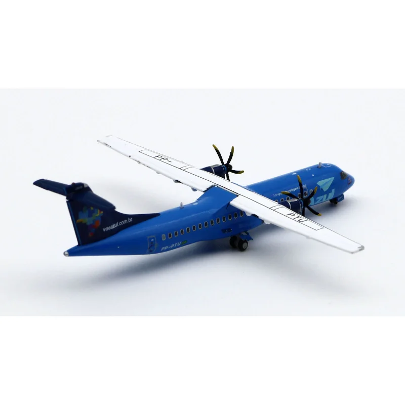 1:400 Acale Diecast Alloy Plane LH4258 Tudo AZUL Airlines ATR72-500 Aircraft Model PP-PTU Gifts Collection Display Toys Gifts