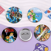 Zeldas Link Tinplate Pin Button Custom Anime Role Old-school Brooch Cartoon Collar Badge Jewelry Gift Fans