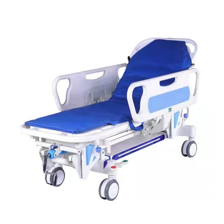 

Manual Hospital Used ABS Patient Transfer Trolley Stretcher for Emergency Room