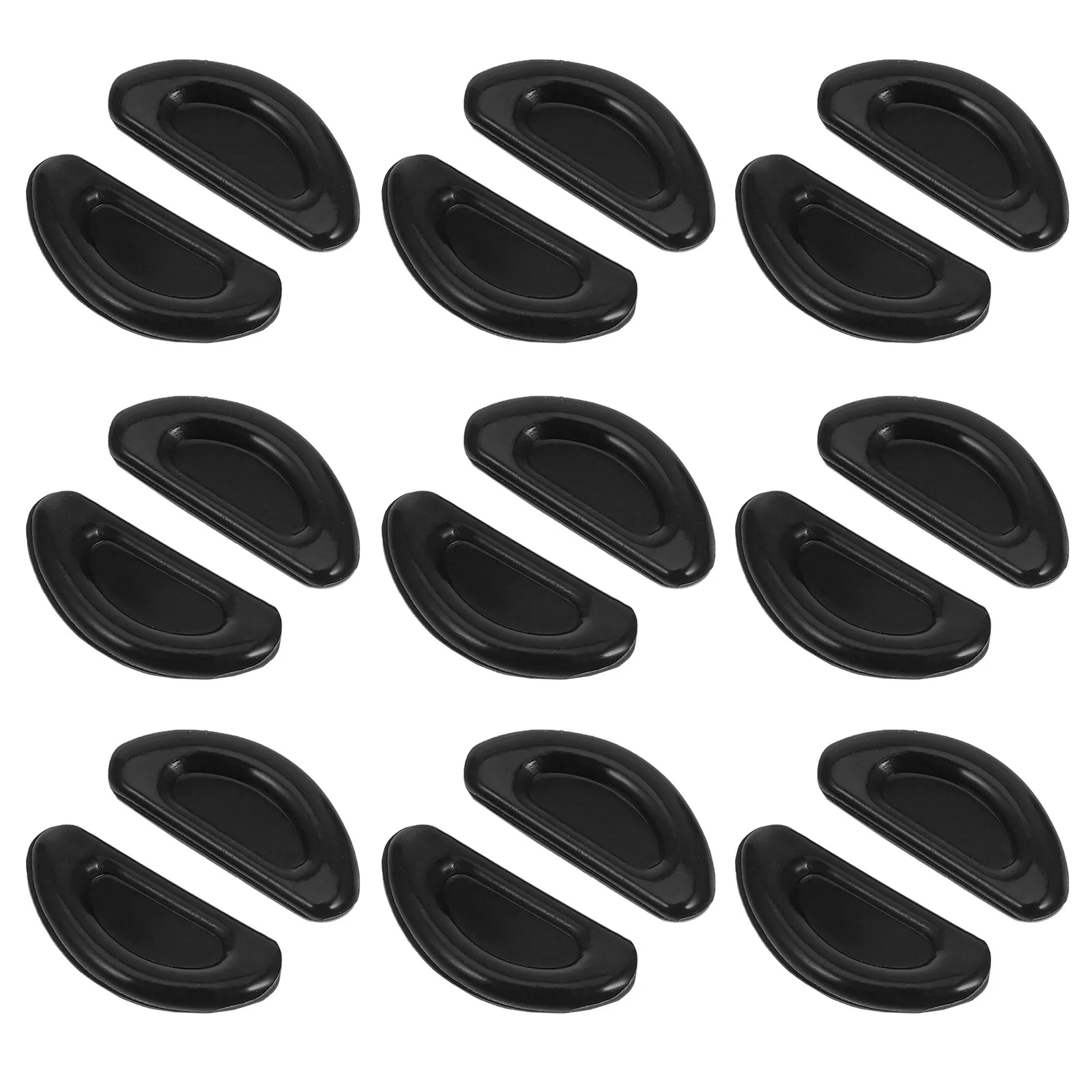 10Pairs Silicone Eyeglass Nose Pads Ultra Soft Rebound Design Adhesive Nose Bridge Pads for Eyeglasses Glasses Repair Kit