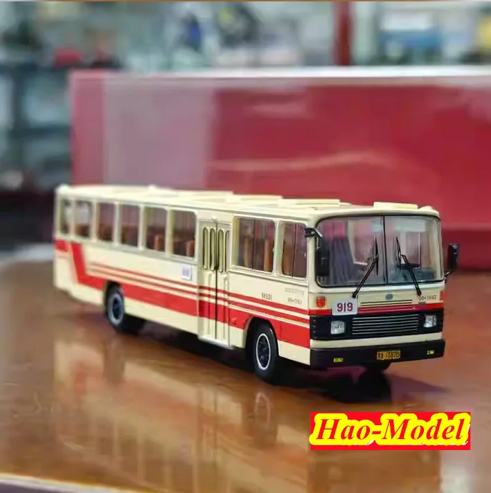 Juguete de aleación fundido a presión para niños, modelo de autobús DD6111CT Pekín 1/64, regalos de cumpleaños para niños, exhibición de colección de Hobby, amarillo, 919