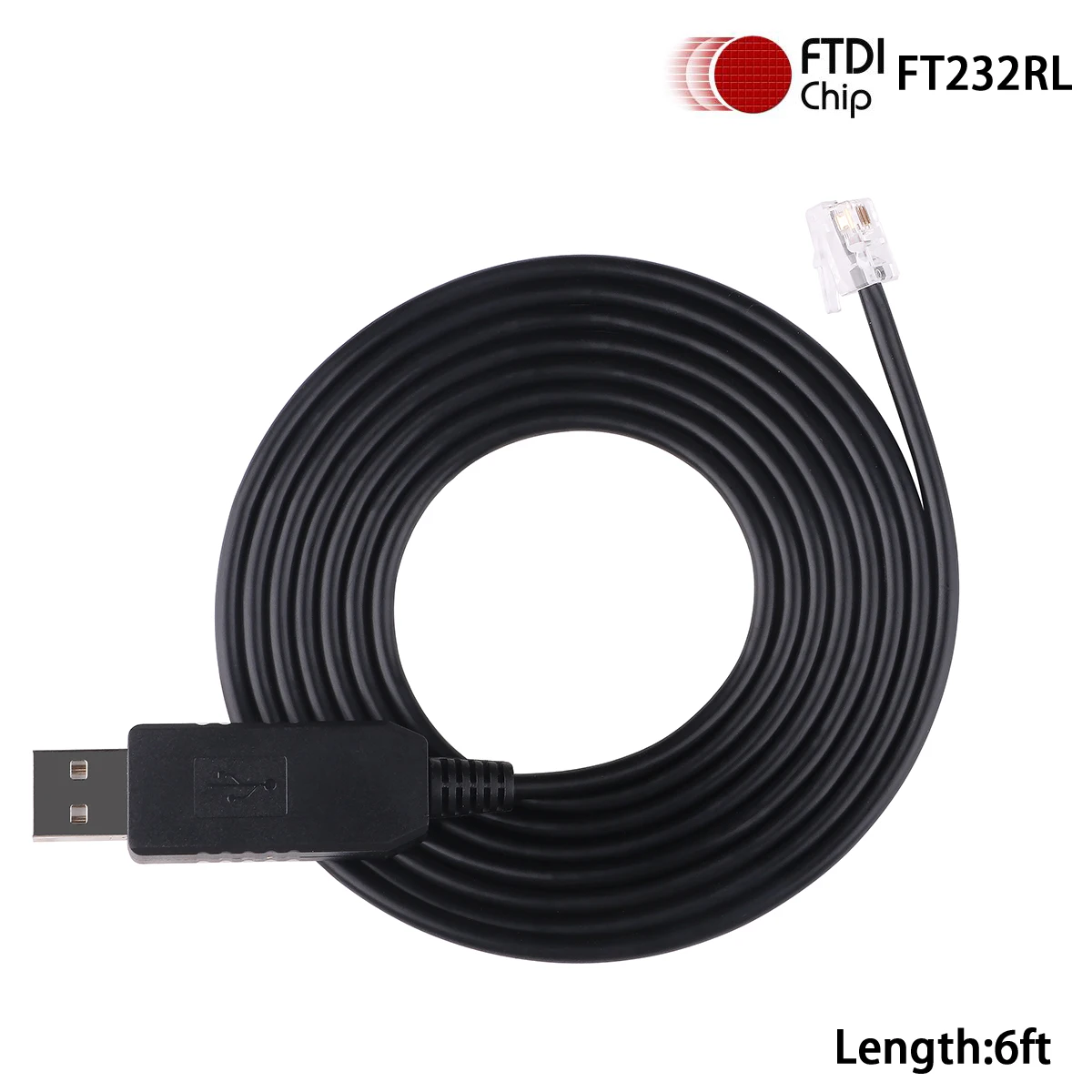 สาย FT232RL FTDI USB ไปยัง RJ9 4P4C RS232อนุกรมสำหรับ Ioptron Mount IEQ30 Pro อัจฉริยะ EQPro ZEQ25GT ZEQ25 CEM25P CEM60