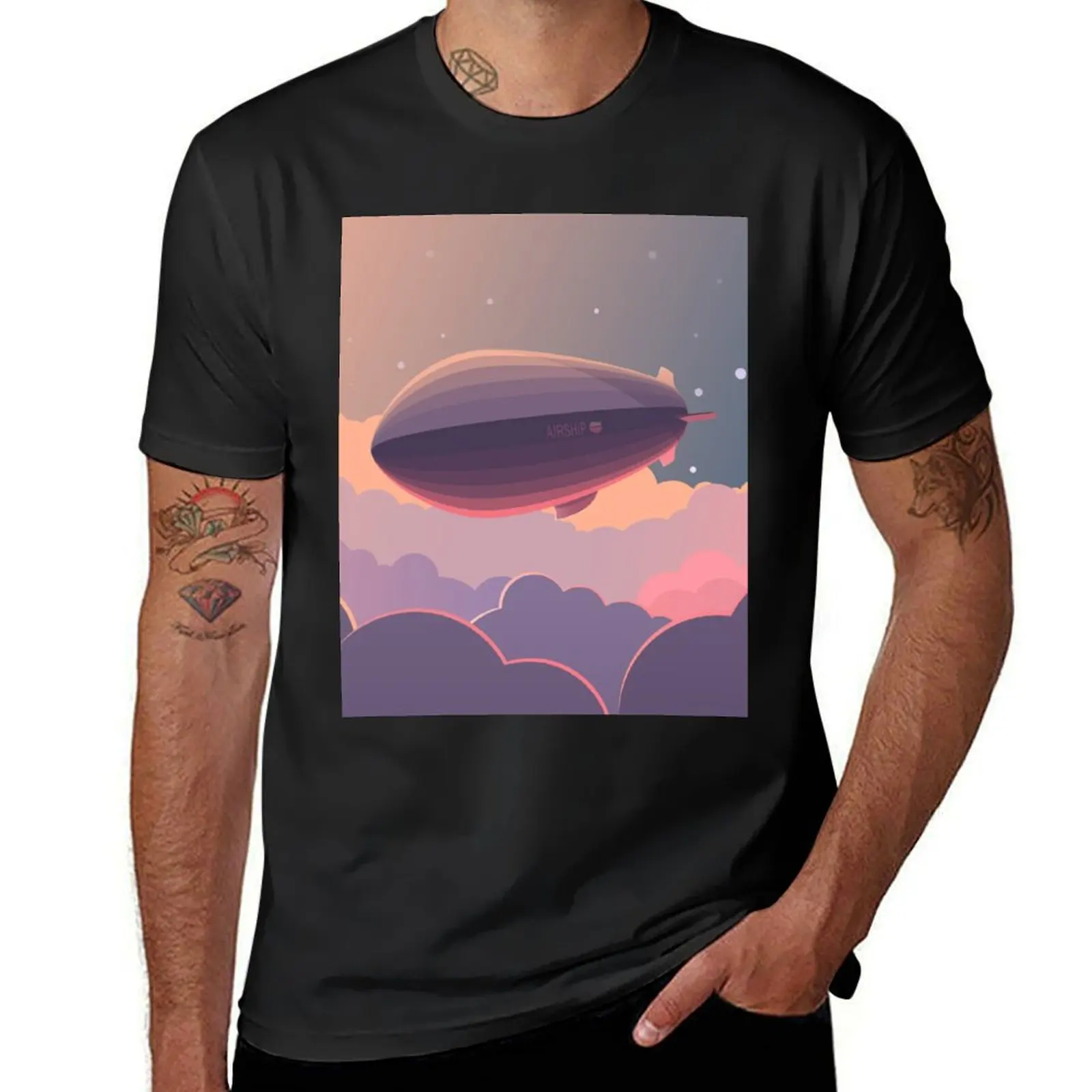 

Airship T-Shirt vintage t shirts hippie clothes funny costumes plain t shirts men