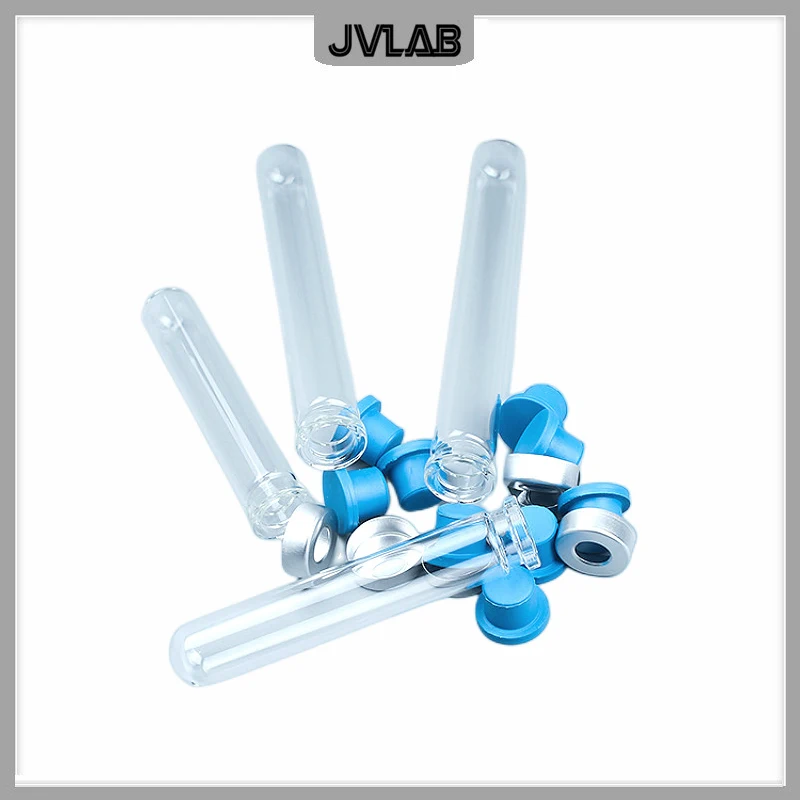 Anaerobic Tube Jaw High-sealing Test Tube 18*150 mm Methanogen Culture Tube With Anaerobic Plug Replace Hungate 10 EA