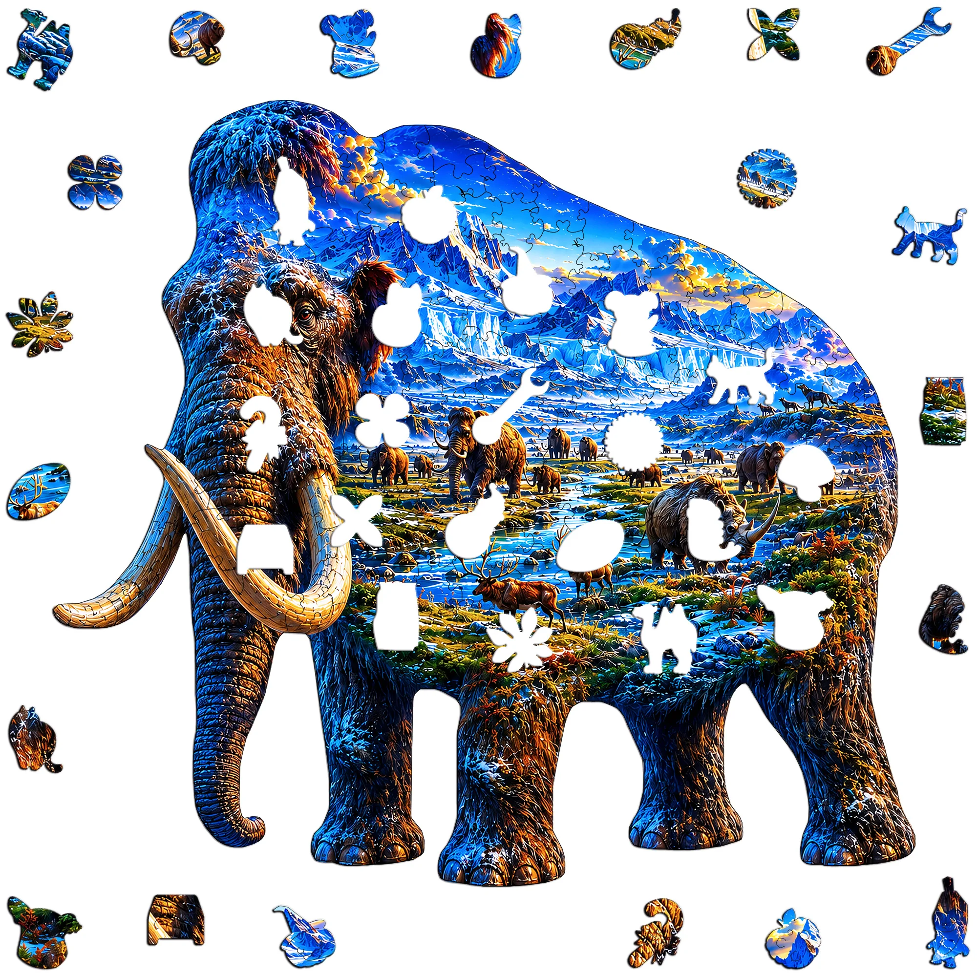 Octopus Flat Wooden Puzzle Puzzle Game Toy Animal Jigsaw Puzzle Unique Gift for Any Occasion Idear Gift for Kids Teens