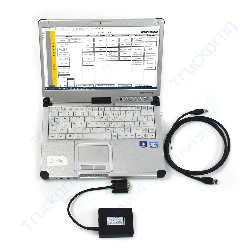 Judit Incado Box Diagnosis Kit Jungheinrich JUDIT 4.37 jeti repair manual SH & ET Forklift truck CF C2 Laptop daignostic tool