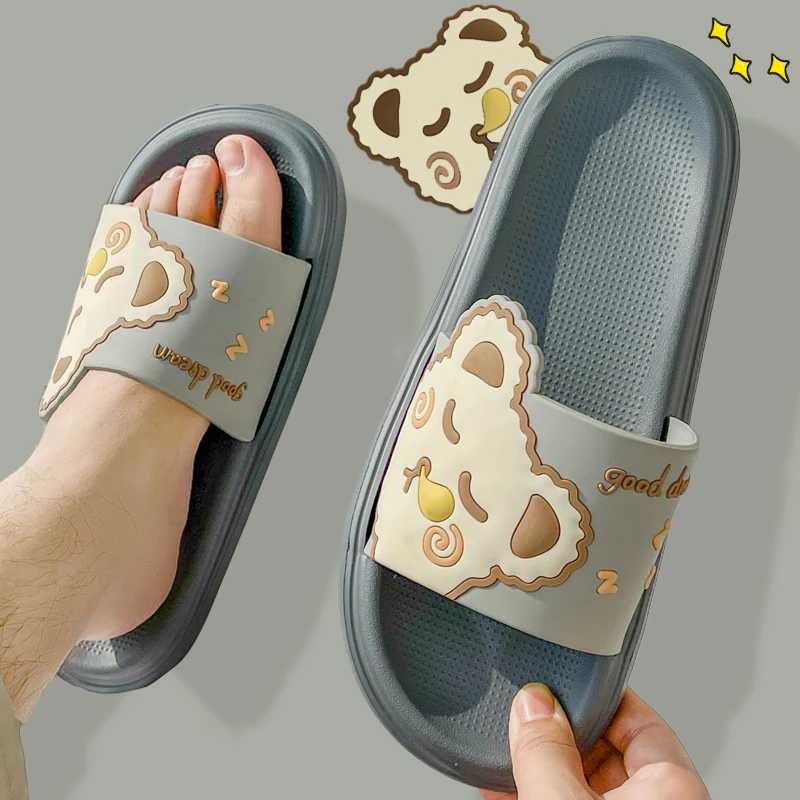 Casual Platform Slippers Women Home Fashion Cartoon Designer Shoes Girls Flats Cute Summer Beach Slipper Elegant Indoor Footwear