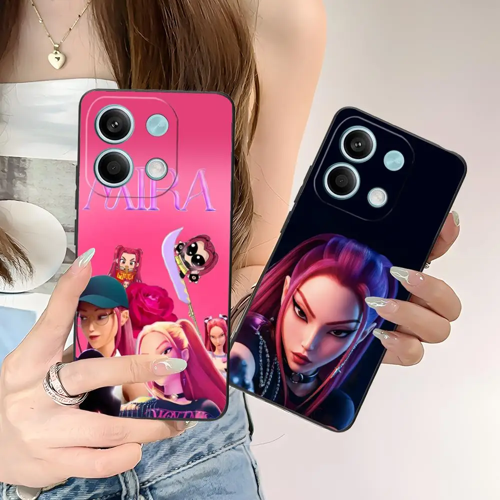 KPOP Hunters Mira Phone Case for POCO M6 M5 M4 M3 X7 X6 X5 X4 X3 F6 F5 F4 Pro GT 5G Colour Printing Protective Cover Smartphone