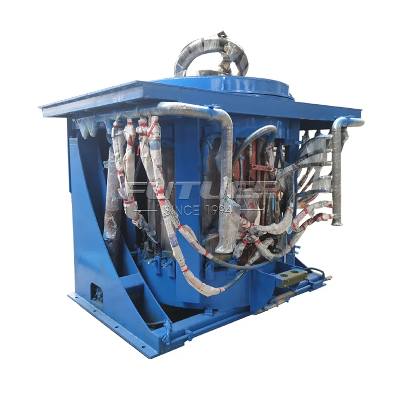 100kg 250kg 500kg 1T IGBT Aluminum Melting Machine Scrap tank Electric Induction Melting Aluminum Melting Furnace