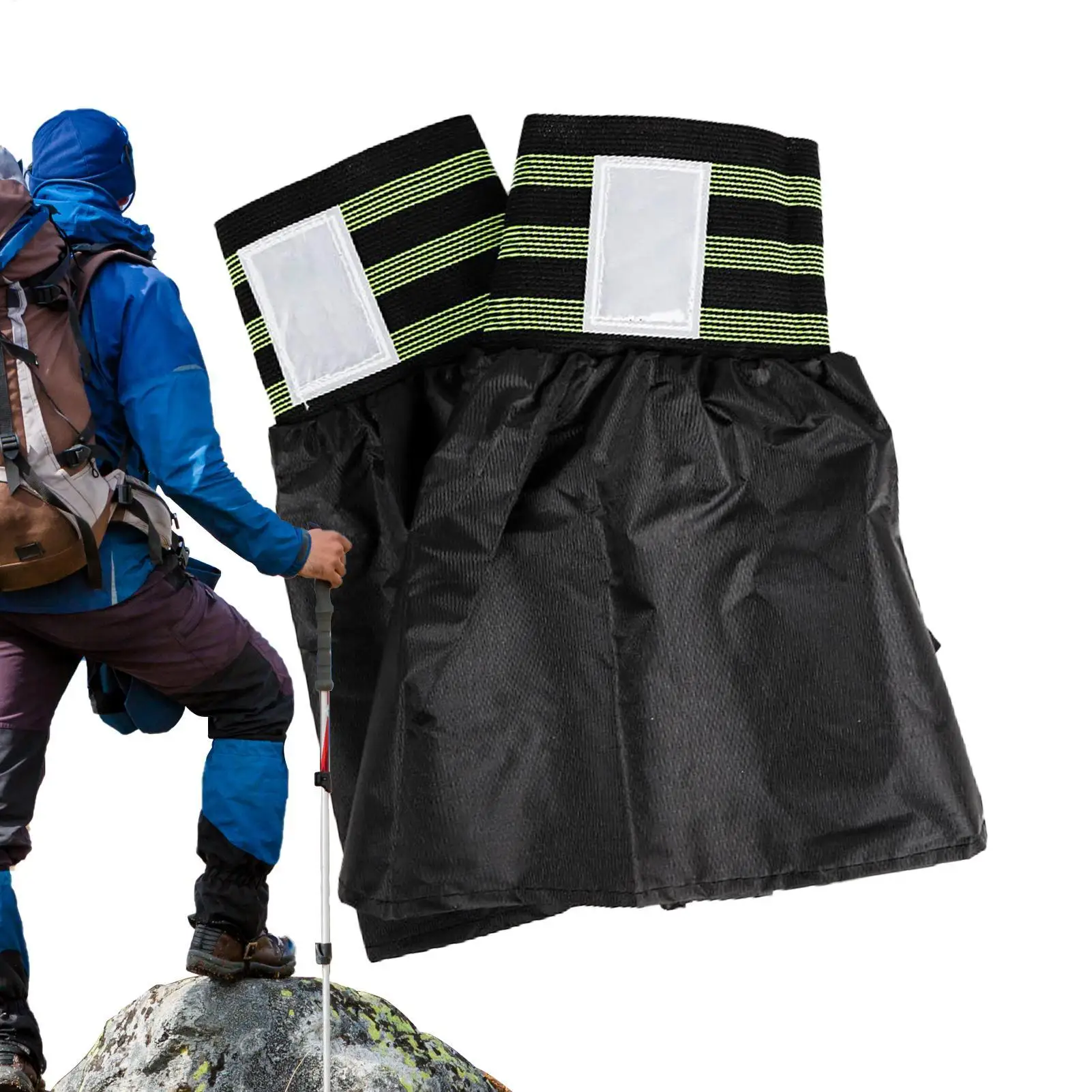 Beingamaschen für Männer, wasserdichte Gamaschen für Schnee, verstellbare Trail-Gamaschen, niedrig, langlebig, Schuh-Gators für Schnee, zum Wandern, Spazierengehen