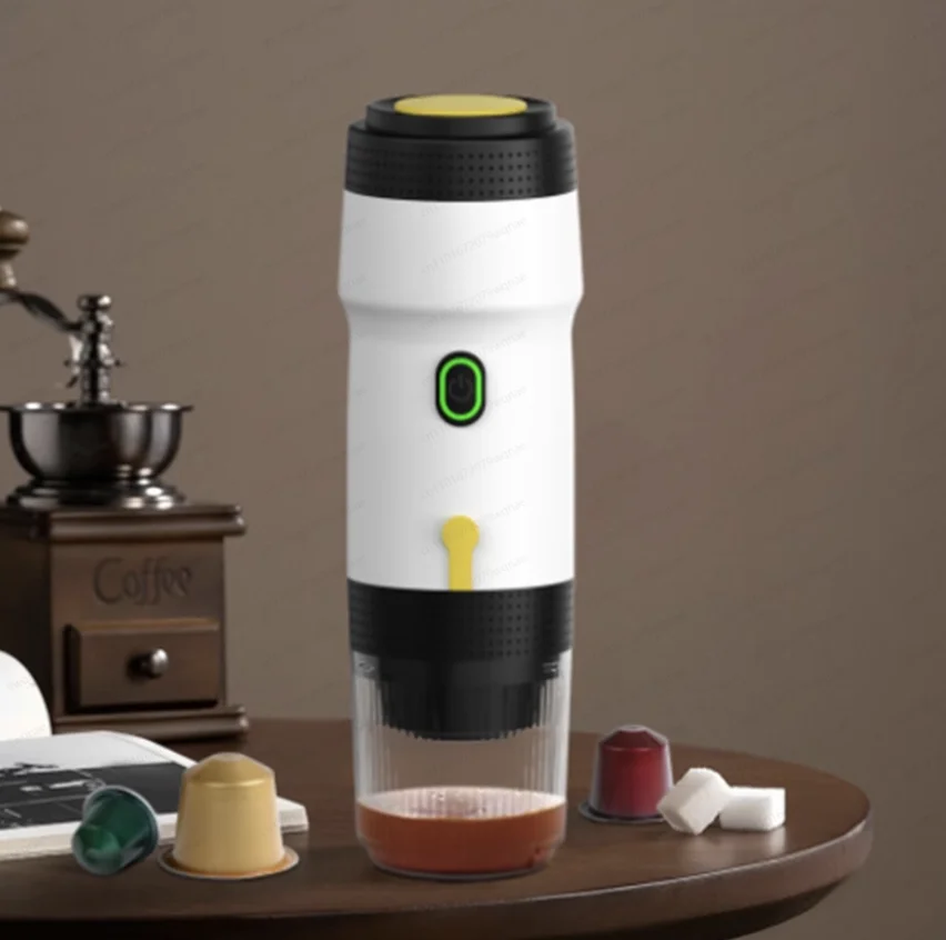 

Высокое качество 12 В 220 В мини автоматическая портативная кофемашина для эспрессо портативная кофеварка для эспрессо с адаптером, автомобильный зарядный кабель