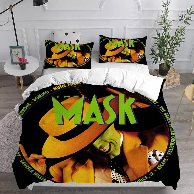 The Mask Bedding Sets Comforter Quilt Bed Cover Duvet Cover Pillow Case 2-3 Pieces Sets Kids Adult Size