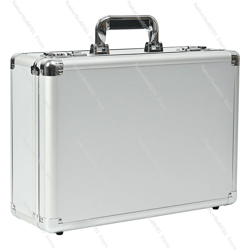 

Toolbox Aluminum Case Tool Box Portable File Box with Password Aluminum Alloy Portable Aluminum Alloy Toolbox