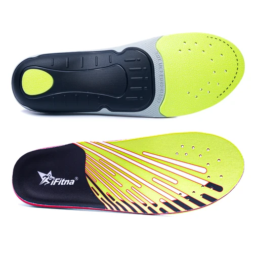 Imagen 2 del producto Plantilla ortopédica para alivio de la fascitis Plantar, soporte de arco alto para pie plano, inserto ortopédico de trabajo para hombres y mujeres, calzado deportivo, suela para zapatillas