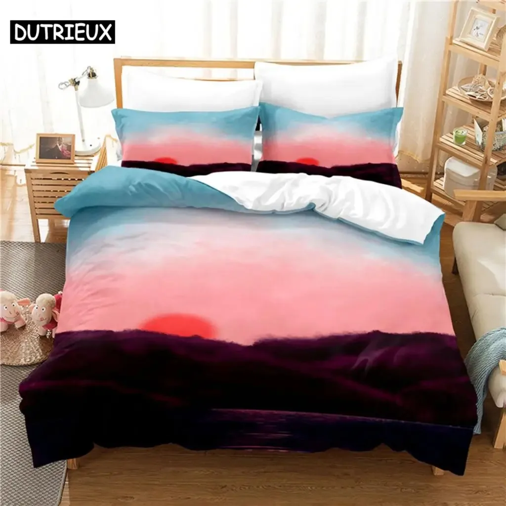 

Sunset Bedding Set Duvet Cover Set 3d Bedding Digital Printing Bed Linen Queen Size Bedding Set Fashion Design