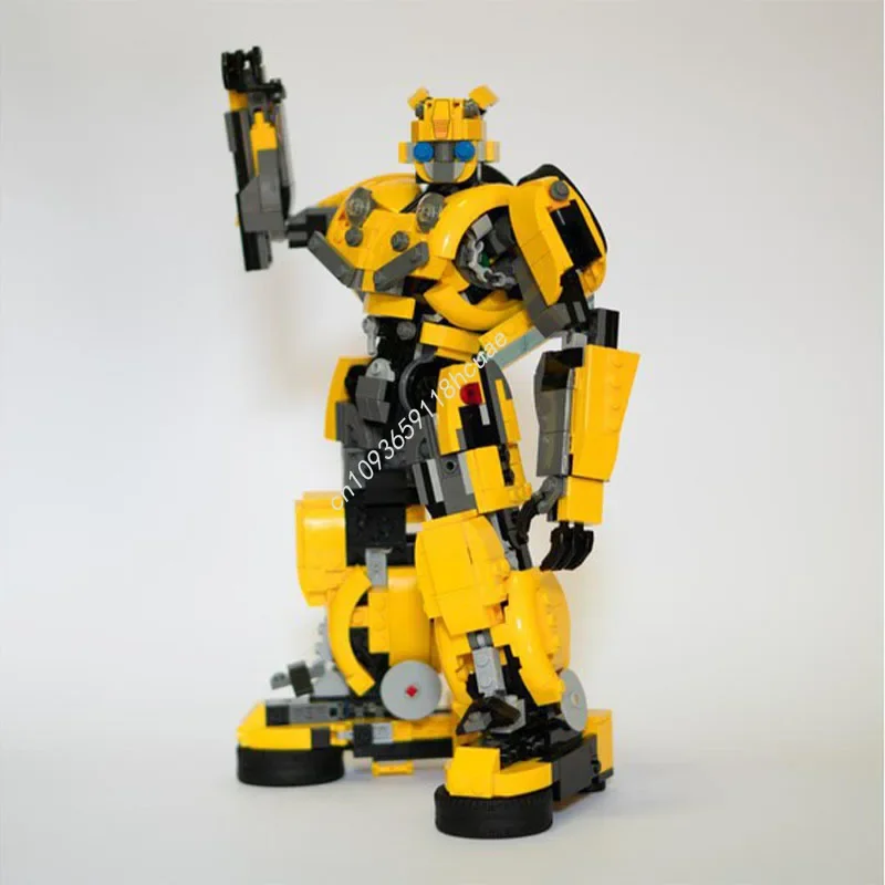 865-teiliges MOC Autobots Bumblebee - Alternativer Bau Modularer Modellbausatz Stapelbare Bausteine Kreatives Kinderspielzeug Geschenk DIY