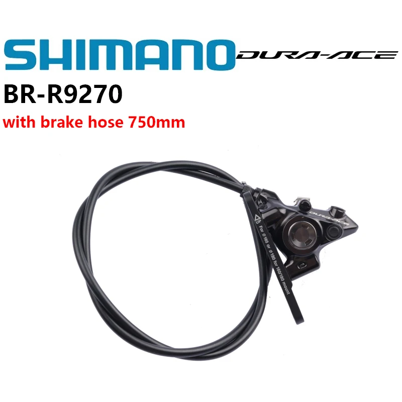 Shimano DURA ACE Di2 BR-R9270 1PCS Brake Caliper With 750mm Brake Hose With K05TI Brake Pads For Road Bike Hydraulic Disc Brake