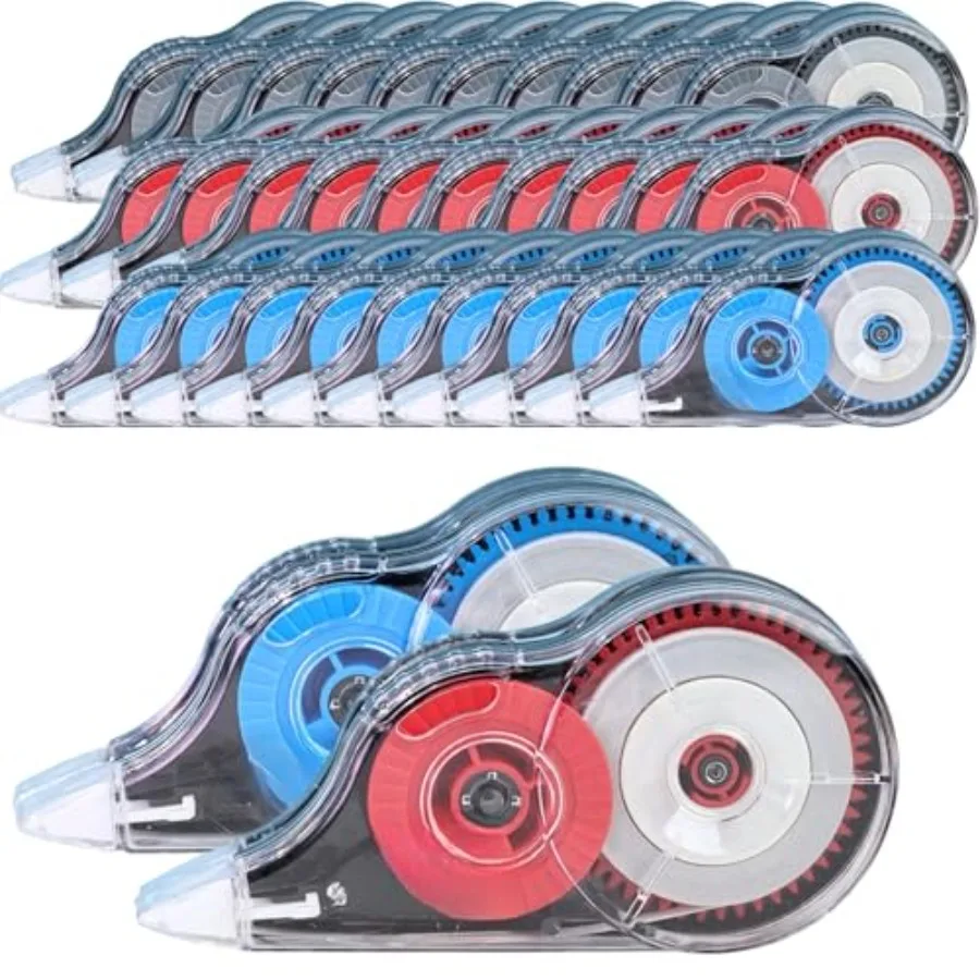 

32-Pack Correction Tape, 39.37 ft Each, Fast Clean and Easy-to-Use Correction Tape Bulk, Office School Supplies, Random Mixed C