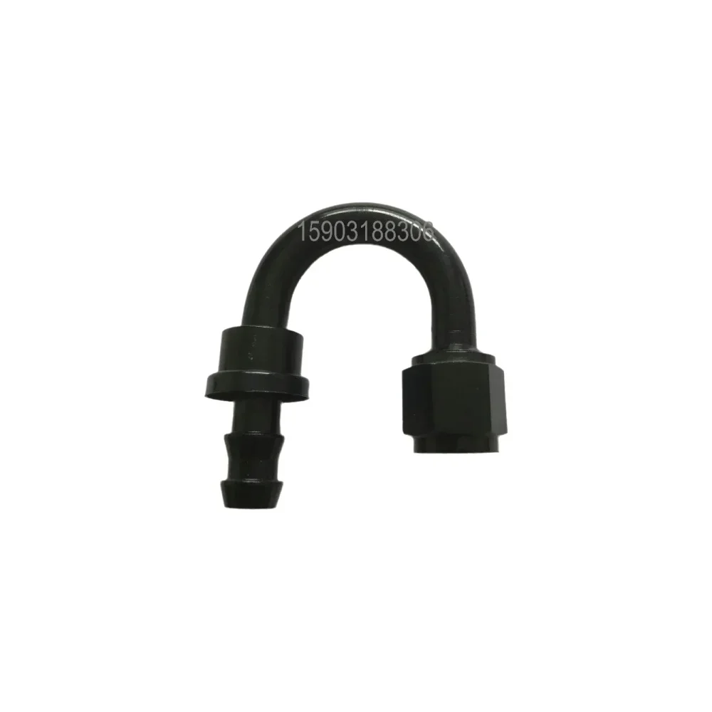 180 Degree Swivel Aluminum Hose End in Black Color Push-On Size -4AN TO-12AN Tuning Brake Systems