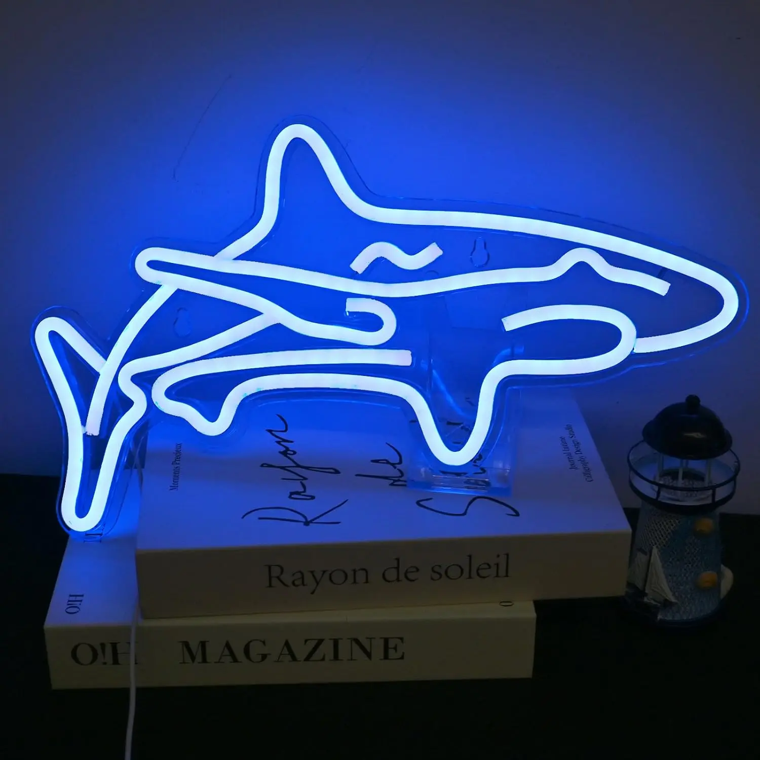 

Shark Neon Sign Dimmable Energy-Efficient Night light for Bar Bedroom Hotel Man Cave Beach Decor Wall Decor Birthday Art Gifts