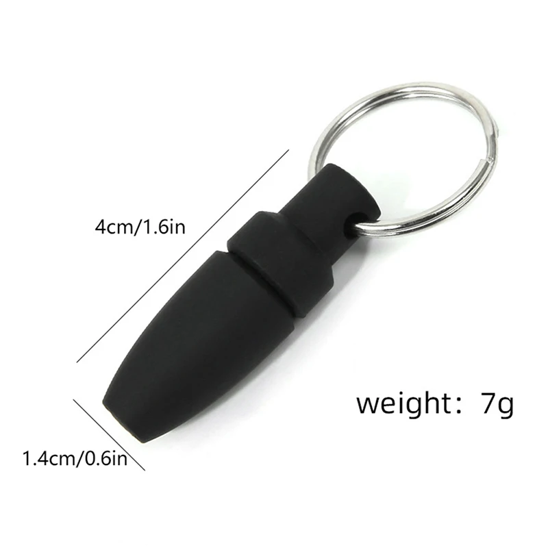 With Key Ring Clip Rubber Portable Cigar Puncher Accessories Blade Cigar Cutter Drill Hole Pocket knife for Cigar Gadgets