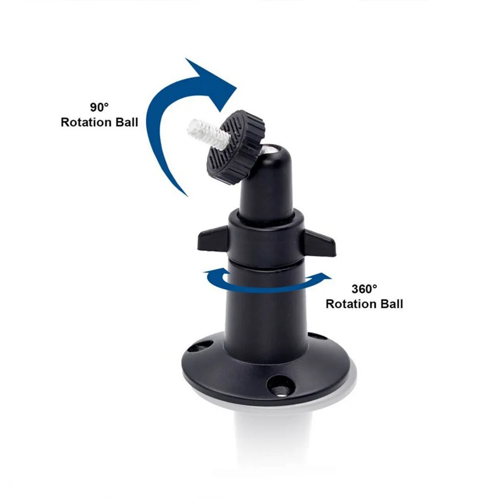 

2 pcs Security Camera Wall Mount Bracket For Cctv Indoor Outdoor Adjustable 360 Swivel 90 Tilt Metal