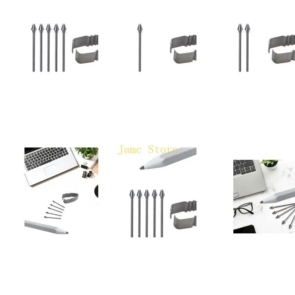 

LX0B 5 шт., сменный металлический наконечник для ручки и зажим для ручки для точного наконечника Tab S11