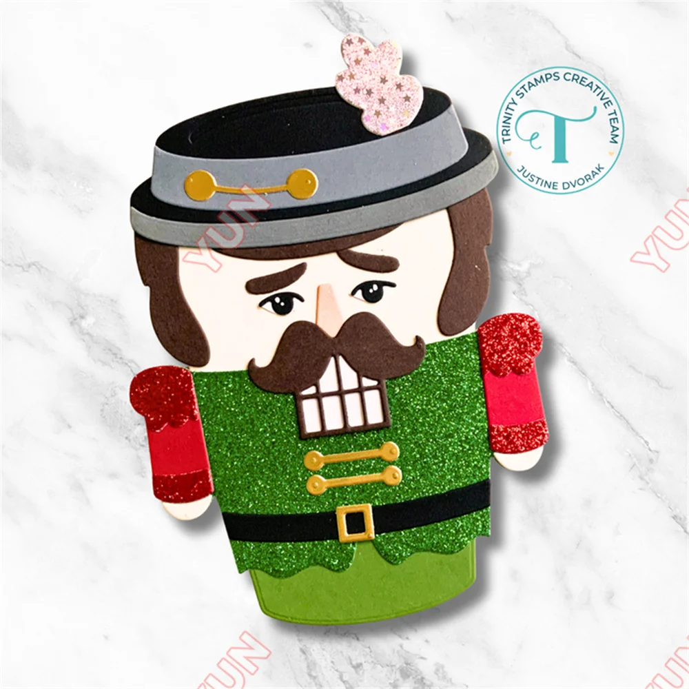 2025 جديد قطع معدنية يموت كأس عيد الميلاد شخصية-كسارة البندق إضافة على يموت مجموعة DIY بها بنفسك سكرابوكينغ ختم بطاقات المعايدة هدية ديكور