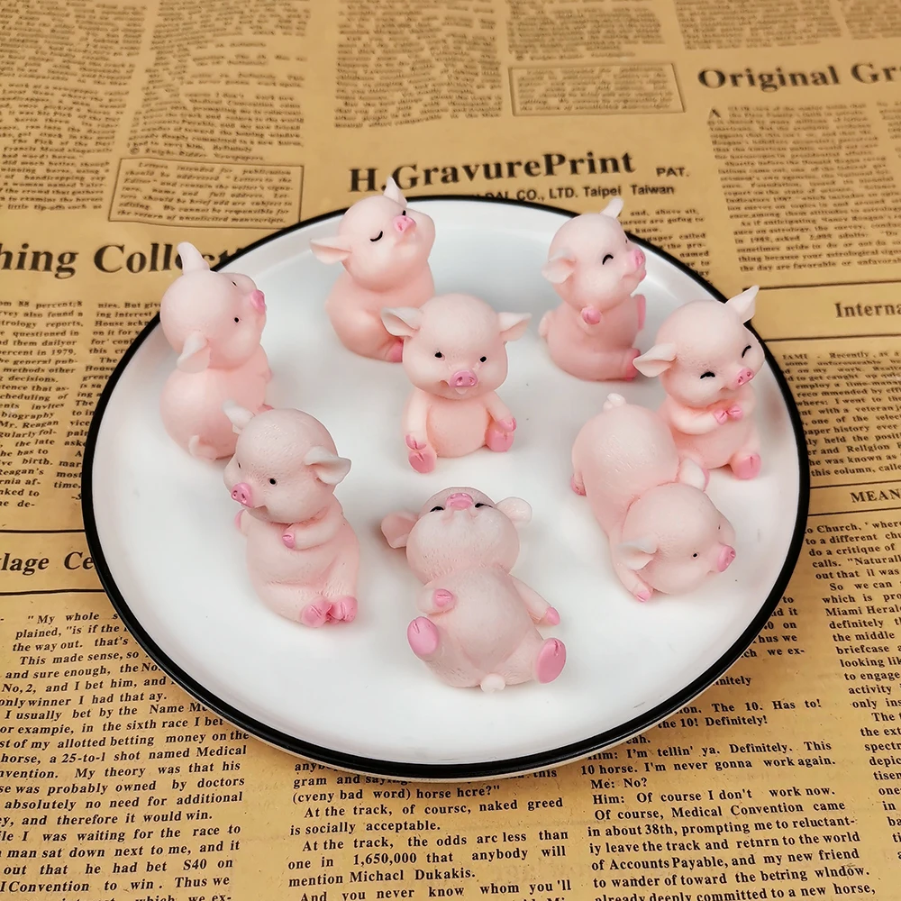 PRZY Mould Silicone Mini Piggy Baby Molds Piglet Mold 3D Soap Molds Handmade Fondant Soap Clay Resin Candle Mould