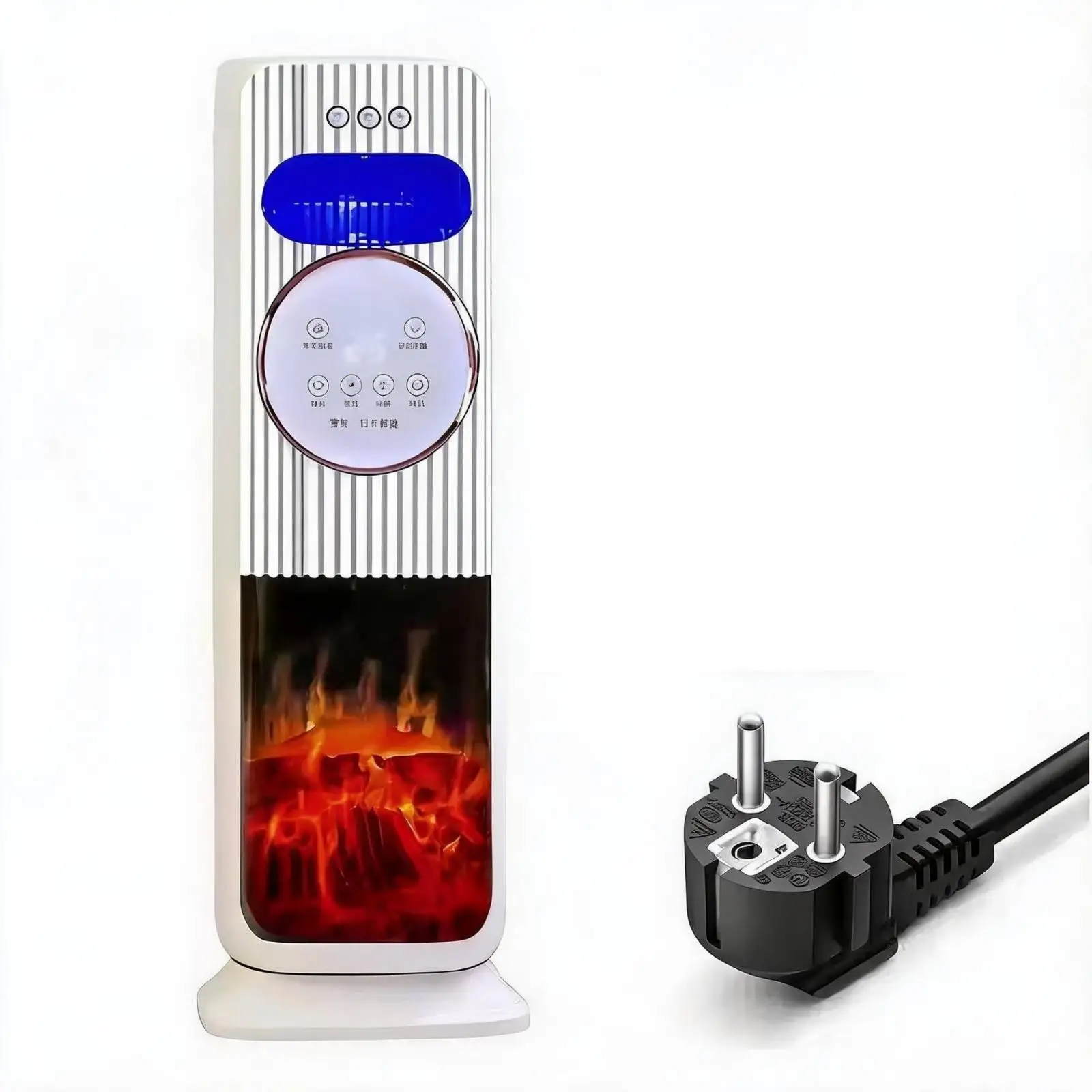 Floor Fan Fan with Front Controls Mode Cooling and Warming Fan Tall for Bedroom, Living Room, Office