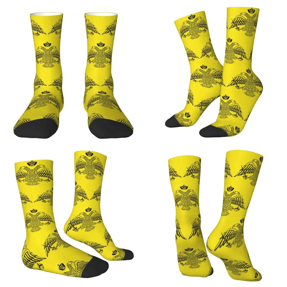 

Византийский императорский флаг от греческих православных церков, наволочки, носки, супер мягкие чулки, длинные носки, рождественские подарки