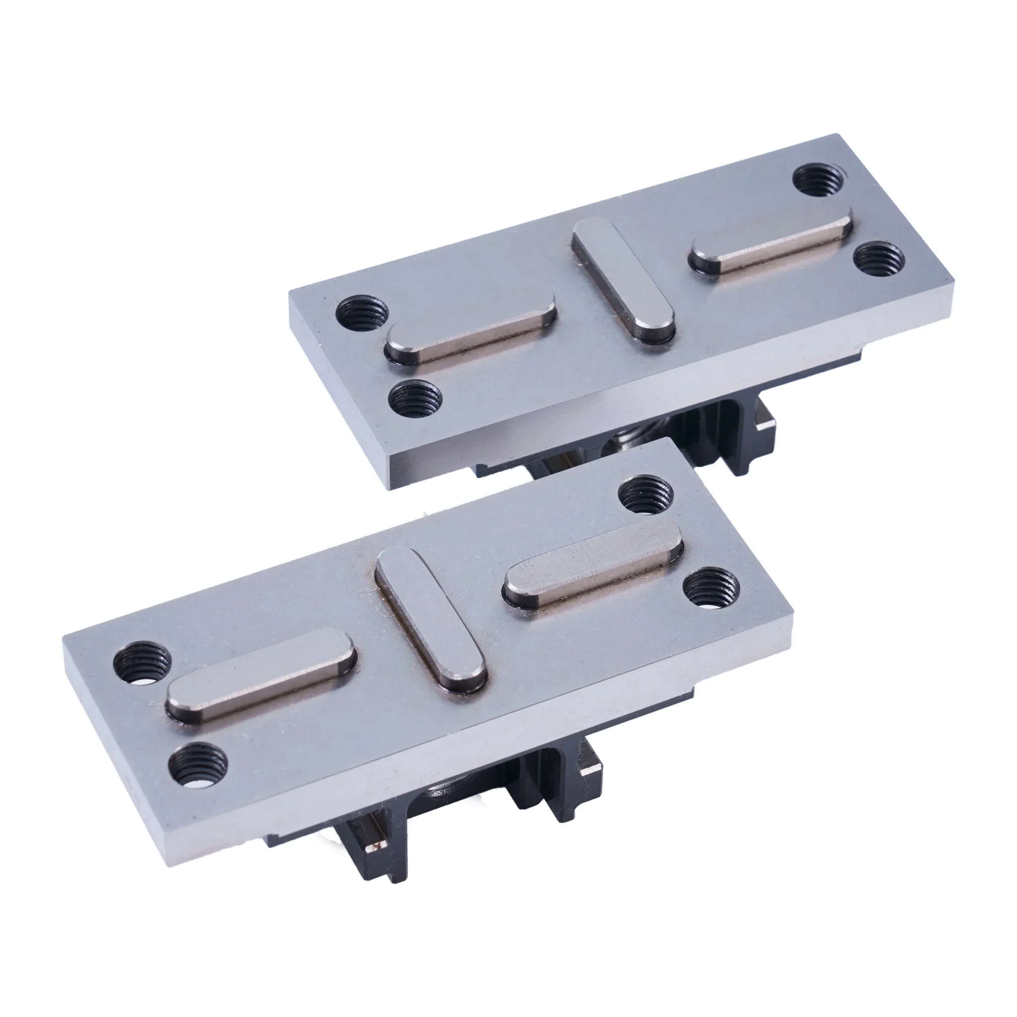 H77 Jaws Self-Centering Vise, Precision 5 Axis CNC Vise with Soft Jaws, Zero Point Positioning Fixture for 4th Axis Rotary Table