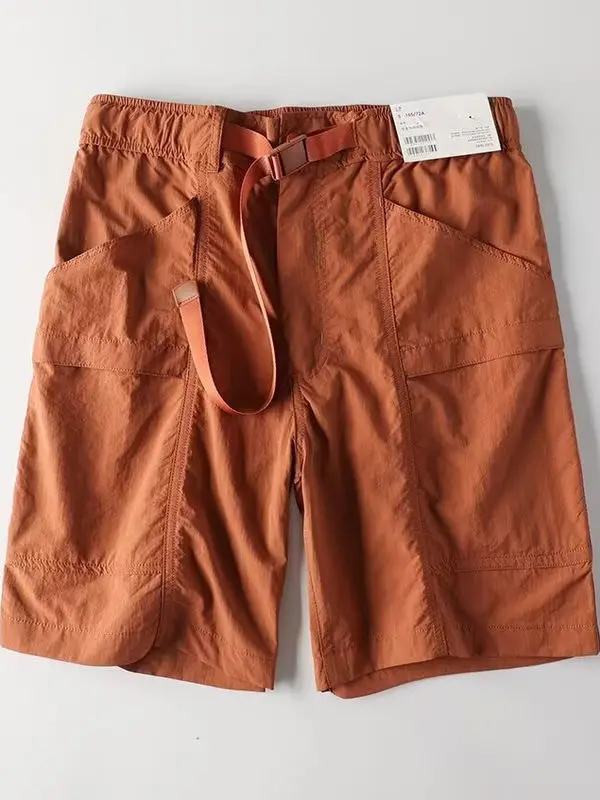 سراويل قصيرة للرجال رياضية سريعة الجفاف في الهواء الطلق ملابس عمل وظيفية رفيعة بخمس نقاط صيفية بنمط جديد غير رسمي فضفاض مناسب...