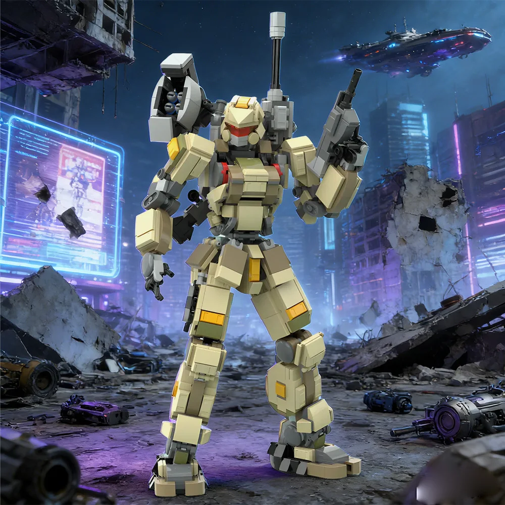 

Конструктор Gobricks MOC «Серфаром»: высокотехнологичная модель робота-меха, сборные кирпичики, игрушка для детей, подарок на день рождения