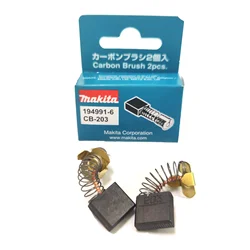 Genuine Makita CB203 CB204 Carbon Brushes 7x18x16mm for Electric Motors 3612 RP1801 RP2301FC Angle Grinder 9069 GA9050
