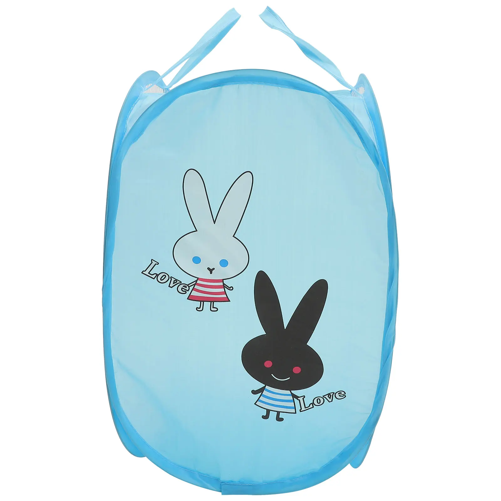 

Collapsible Dirty Clothes Basket High Capacity Storage Home Laundry Purple Cartoon Polyester Foldable Mesh Breathable Tidy