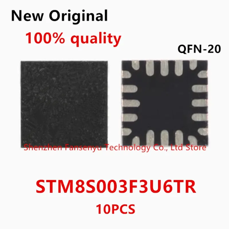 (10piece)100% New STM8S003F3U6TR STM8S003F3U6 S033 QFN-20 Chipset