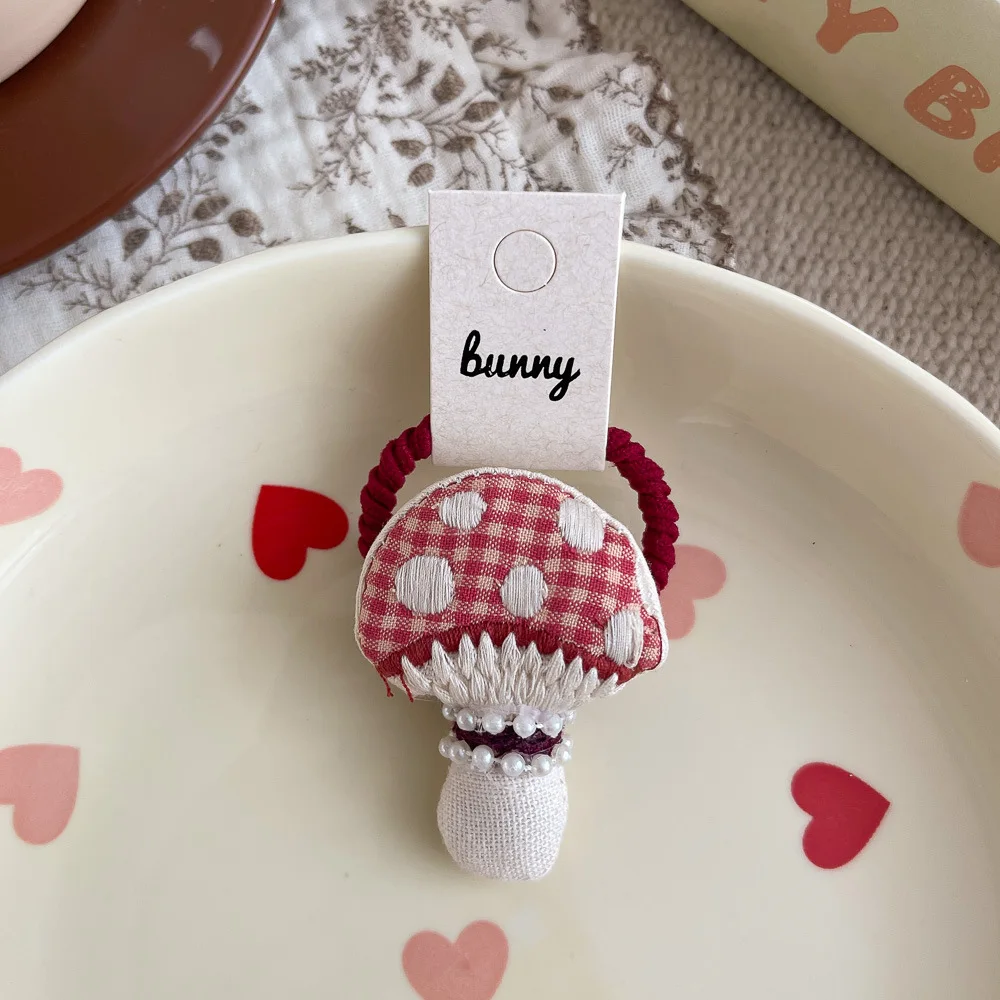 منقوشة الفطر دبوس الشعر هيرباند الأطفال إكسسوارات الشعر الكرتون تنوعا الطفل ذيل حصان هيرباند كسر