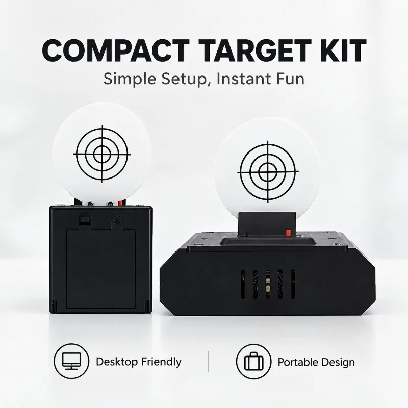 Portable Bullseye Electronic Sensing Target Auto Reset Design Indoor Hobby Game Accessory